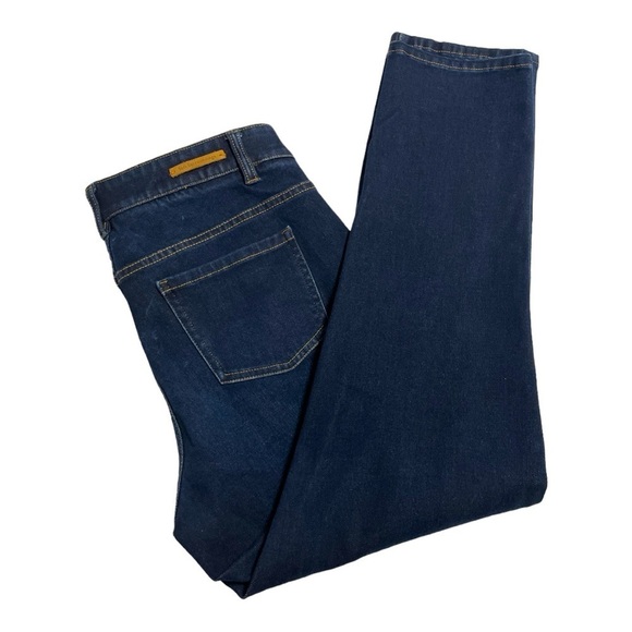 Soft Surroundings Womens Ultimate
Denim Relaxed
Jeans PM Blue Pull On Straight - Picture 1 of 7